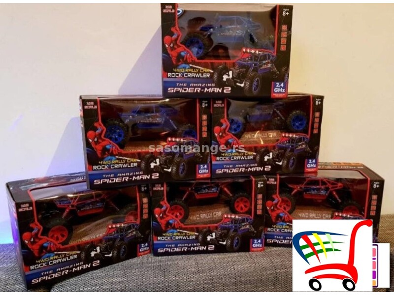 Spiderman džip na daljinsko upravljanje- odličan poklon - Spiderman džip na daljinsko upravljanje...