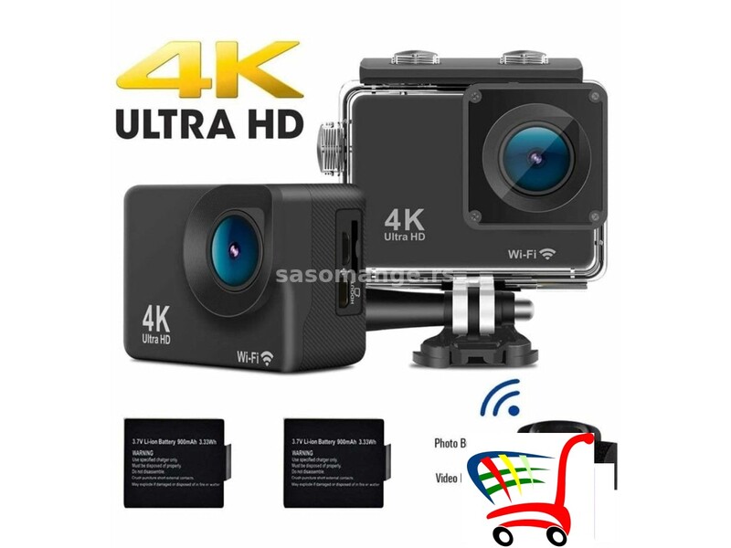 SPORTSKA 4K HD WiFi kamera/ akciona HD WiFi kamera - SPORTSKA 4K HD WiFi kamera/ akciona HD WiFi ...