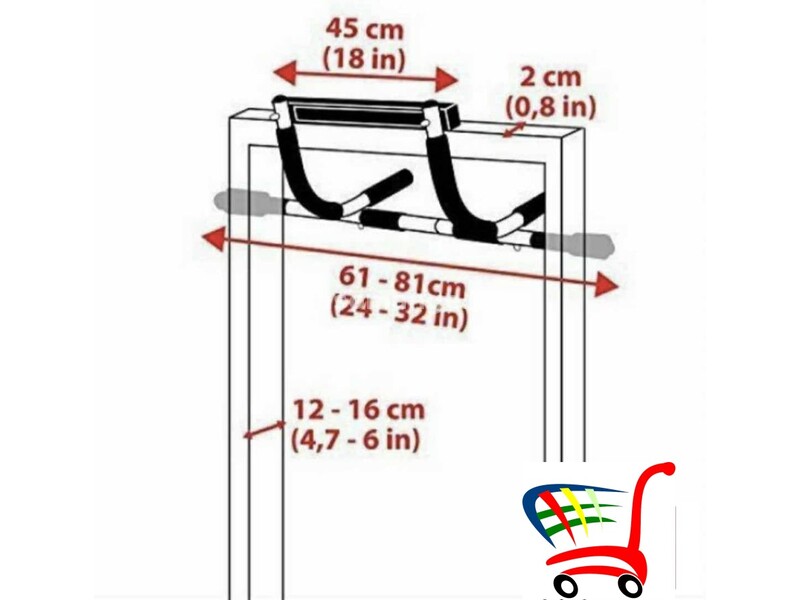 Sprava za vezbanje DOOR GYM / Vratilo za vezbanje - Sprava za vezbanje DOOR GYM / Vratilo za vezb...