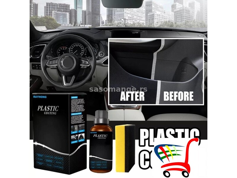 Sredstvo za vraćanje sjaja i zaštitu plastike na autu - Sredstvo za vraćanje sjaja i zaštitu plas...