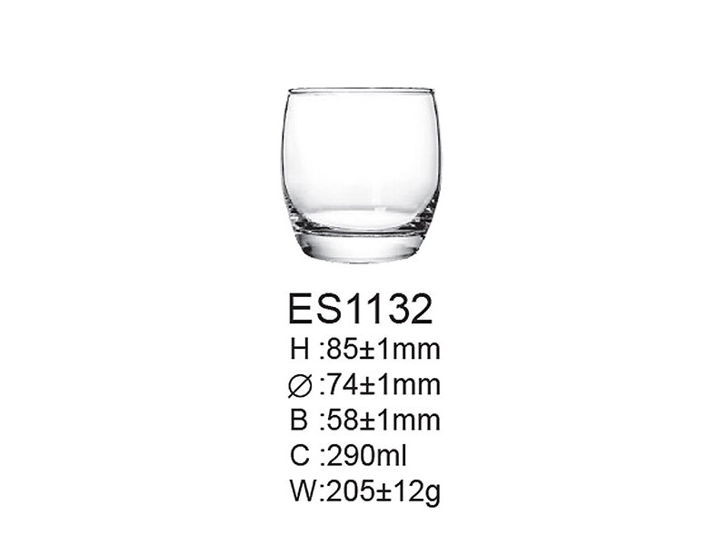 Staklena čaša za viski 290 ml Barrel 6/1 ES1132