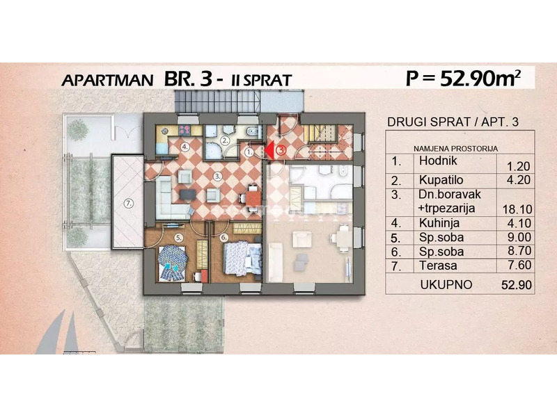 Stanovi na prodaju u renoviranoj kamenoj kući, Strp