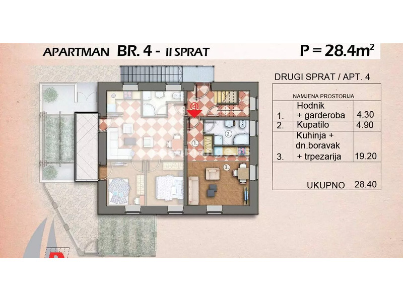 Stanovi na prodaju u renoviranoj kamenoj kući, Strp