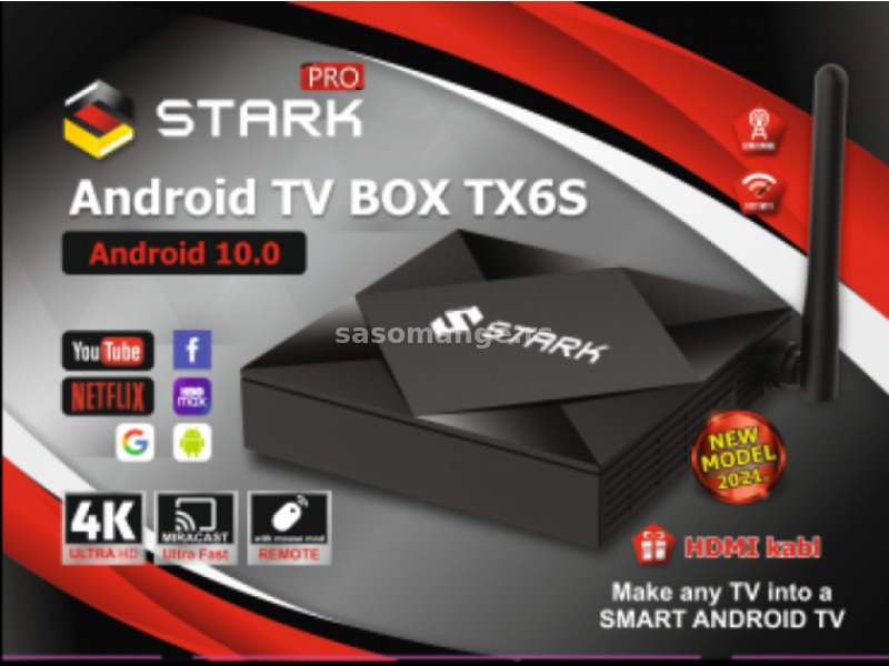 TV BOX STARK PRO ANDROID TX6S