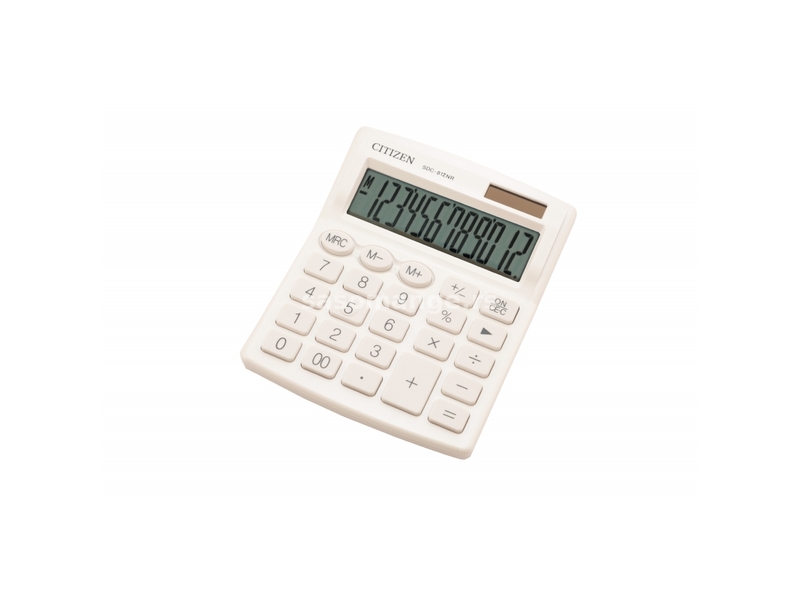 Stoni kalkulator CITIZEN SDC-812 color, 12 cifara Citizen bela