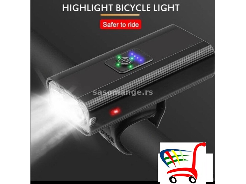 Svetlo za bicikle - Komplet - prednje i zadnje - punjivo - Svetlo za bicikle - Komplet - prednje ...
