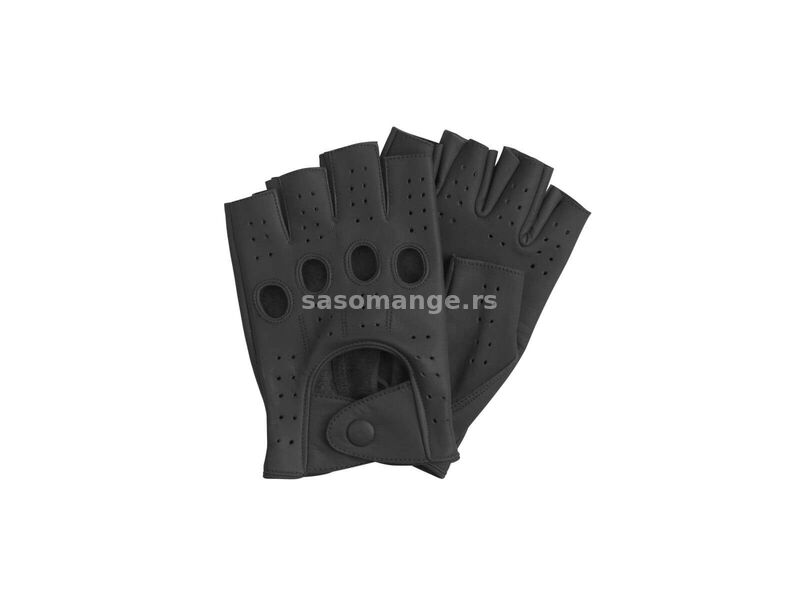 SW Kožne rukavice za vožnju crno bez prstiju veličina s