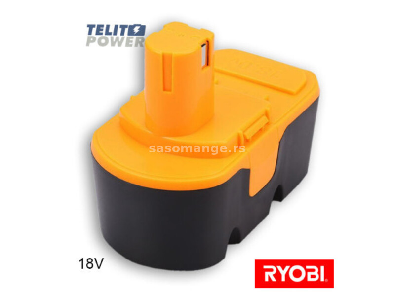 TelitPower 18V 2500mAh Panasonic - baterija za ručni alat Ryobi ABP1801 ( P-1637 )