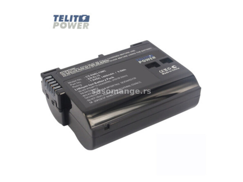 TelitPower baterija Li-Ion 7.0V 1400mAh EN-EL15MC za NIKON kameru ( 3150 )