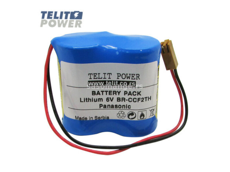 TelitPower baterija Litijum 6V BR-CCF2TH Panasonic - memorijska baterija za CNC-PLC mašine ( P-06...