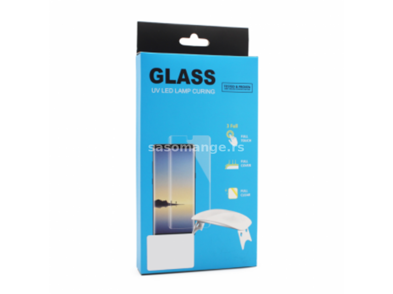 Tempered glass UV Plus Glue Full Cover + Lampa za Samsung G973 S10