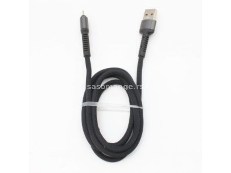 Teracell Evolution crni kabl za punjač USB A (muški) na micro USB (muški) 1m