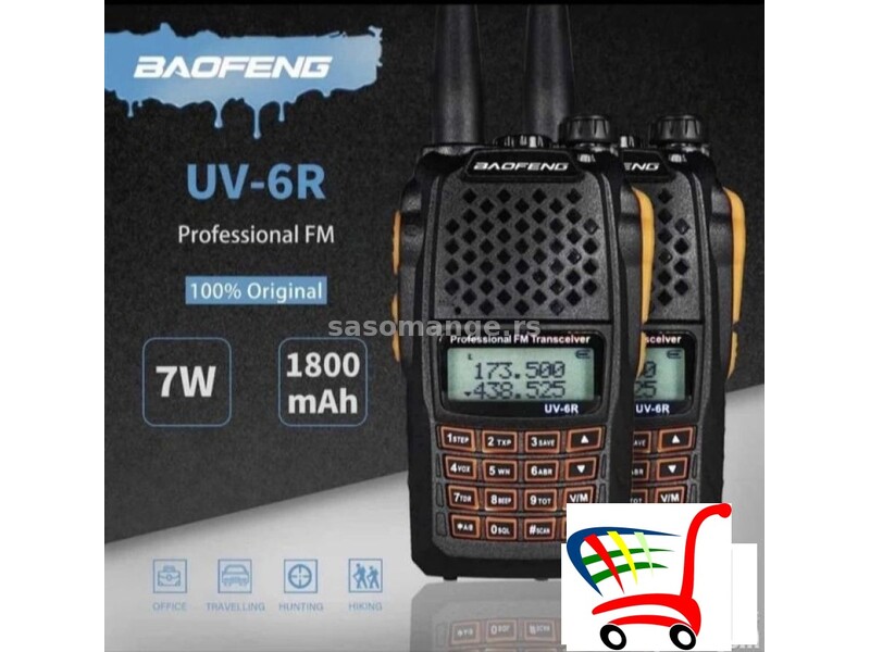 Toki voki radio stanica baofeng - UV-6R - - Toki voki radio stanica baofeng - UV-6R -