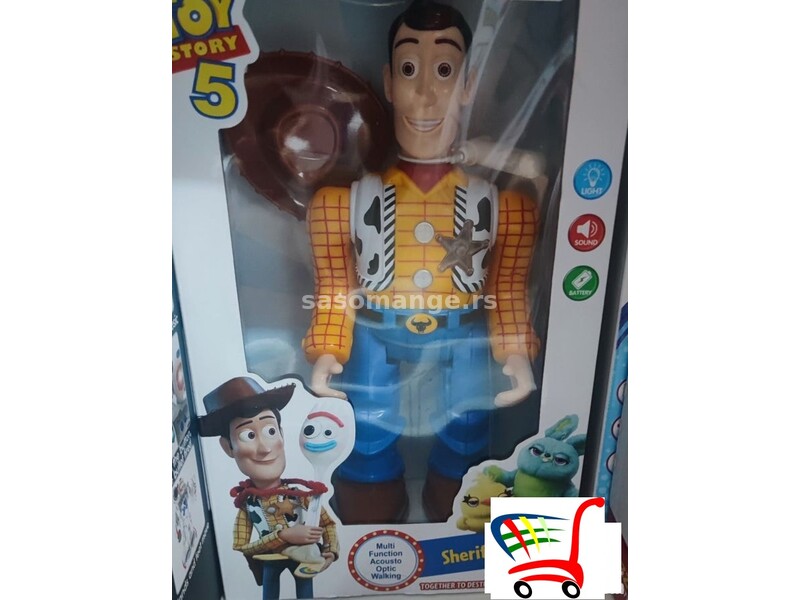 Toy Story 5 Sheriff Woody sa zvucnim i svetlosnim efektom - Toy Story 5 Sheriff Woody sa zvucnim ...