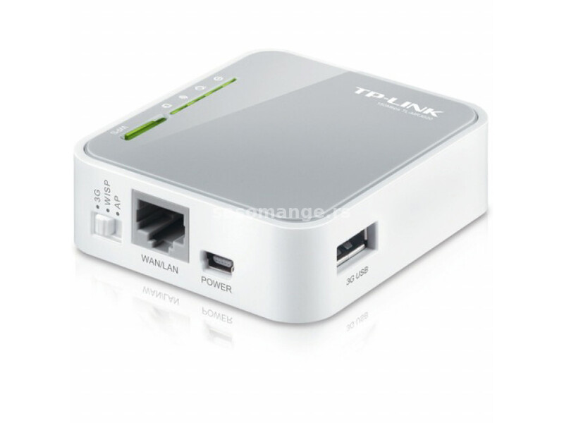 TP-Link TL-MR3020 3G / 4G LTE mini ruter prenosni 150Mb/s 802.11b/g/n na 2.4GHz, 1 x WAN/LAN 10/1...