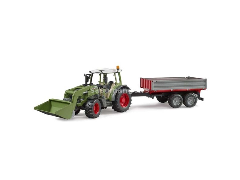 Traktor Fendt Vario 211 sa prikolicom i utovarivačem 021825