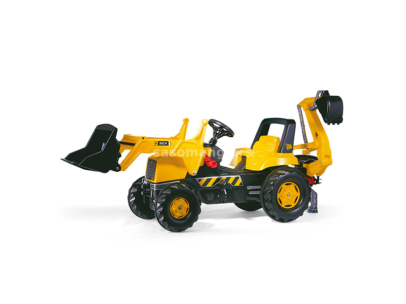 Traktor na pedale sa prednjom i zadnjom kašikom JCB Rolly Toys 812004