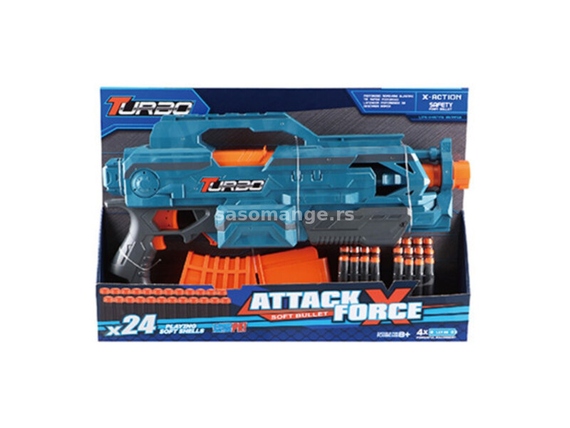 Turbo, igračka, pištolj sa mecima i dimnim bombama ( 864080 )