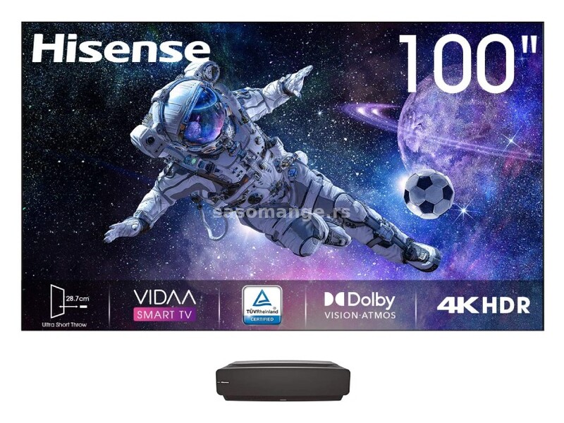 100" 100L5F-B12 Laser 4K UHD Smart TV + konzola