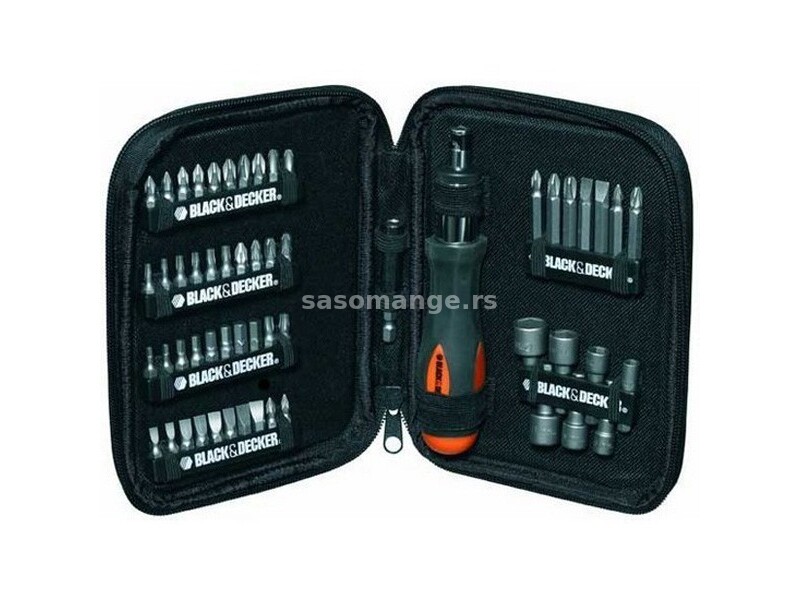 Set bitova i odvijača 56-delova A7104 Black+Decker