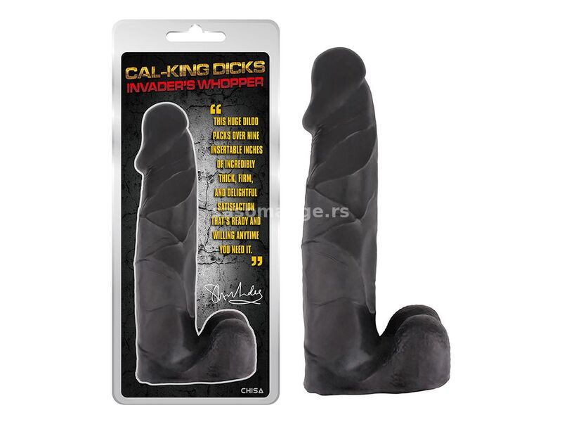 Veliki Crni Dildo 36cm Invader's Whopper