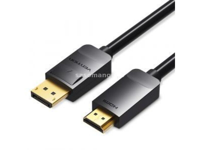 Vention HADBG kabl Display Port (muški) na HDMI (muški) 1.5m crni