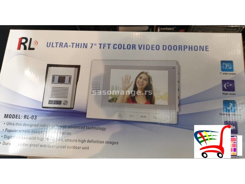 Video Interfon u boji 7-inci TFT ultra tanki - Video Interfon u boji 7-inci TFT ultra tanki