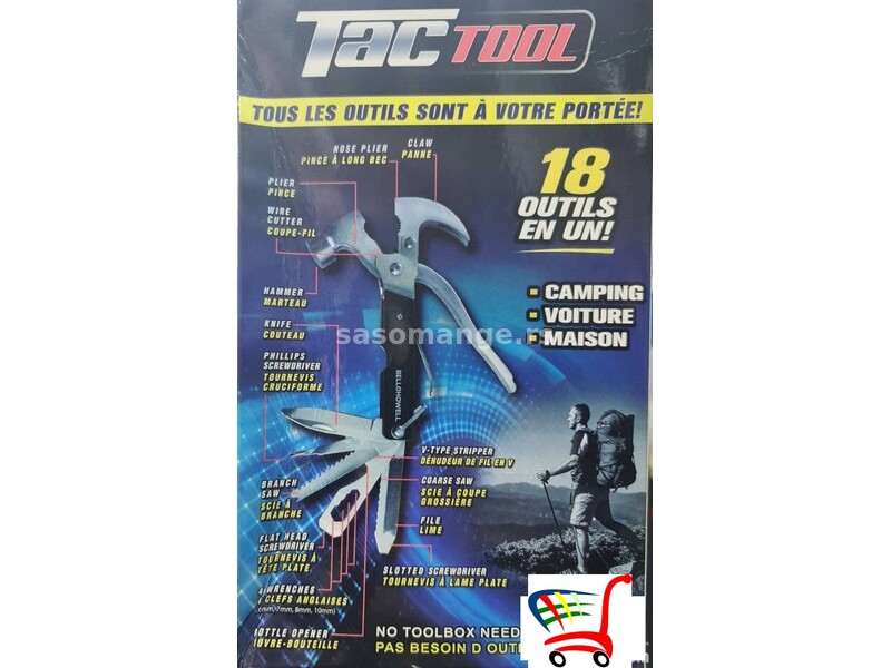 Visenamenski alat TAC TOOL - 18u1 univerzalni alat - Visenamenski alat TAC TOOL - 18u1 univerzaln...