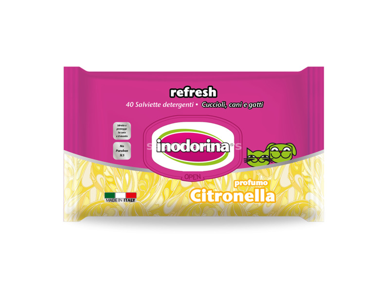 Vlažne maramice Inodorina - Citronella 40kom