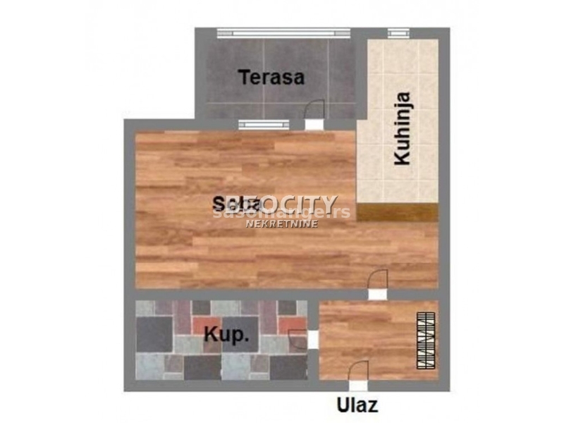 Novi Sad, Telep, Bulevar Patrijarha Pavla, 0.5, 29m2