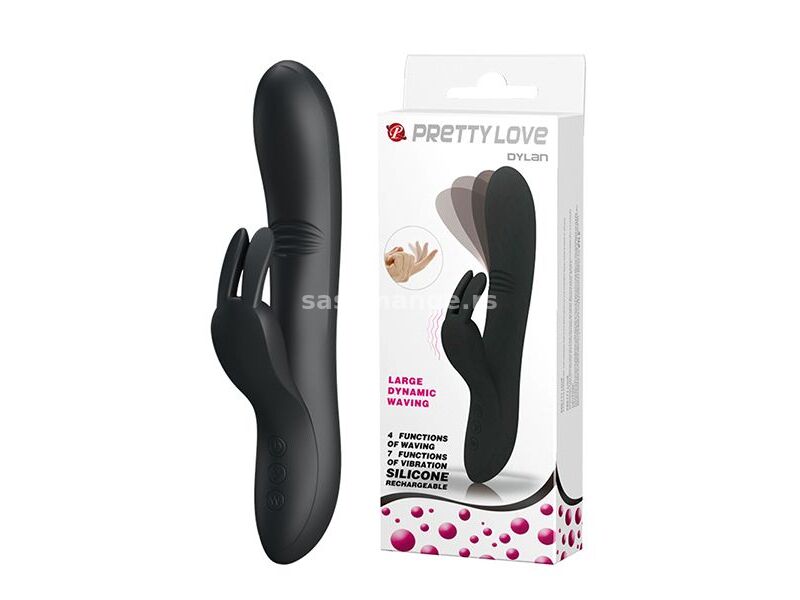 Crni multifunkcionalni zeka vibrator