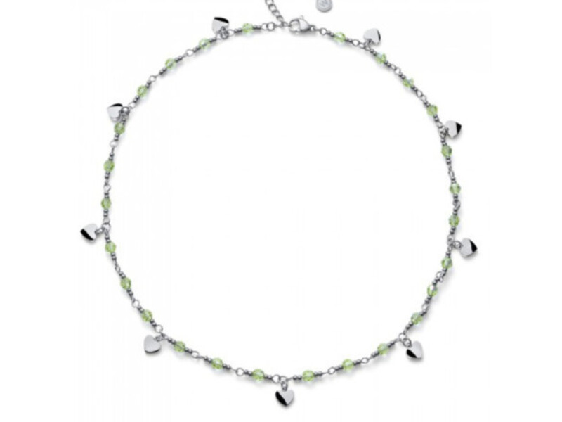 Ženska oliver weber freak peridot ogrlica sa swarovski kristalima ( 12262.gre )