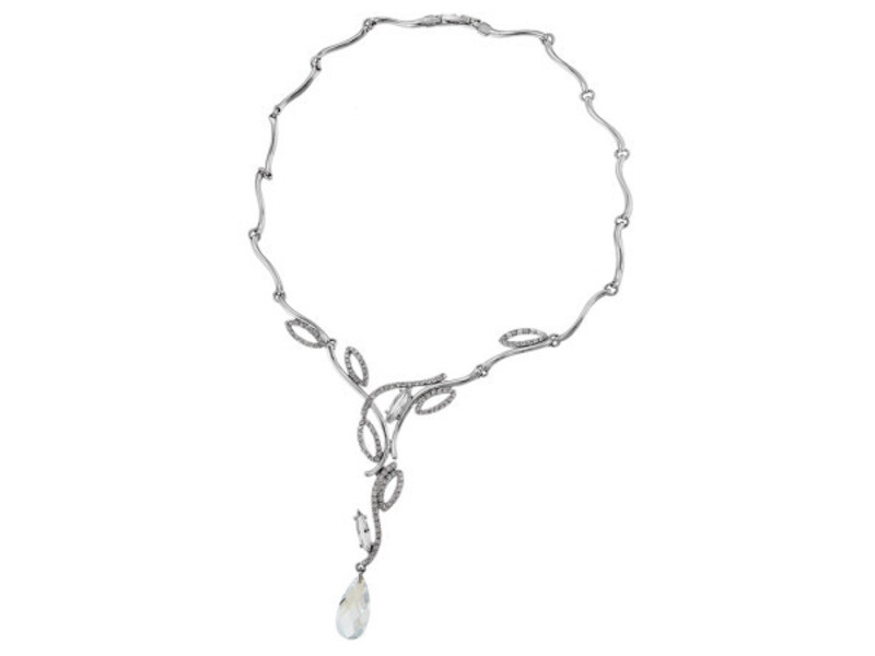 Ženska oliver weber meriva crystal ogrlica sa swarovski belim kristalom ( 11073 )