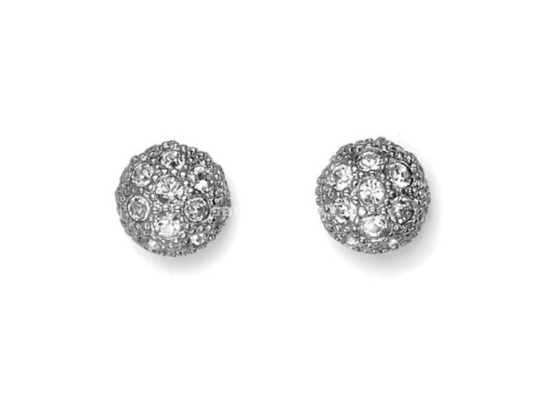 Ženske oliver weber ball crystal mindjuše sa swarovski belim kristalom ( 22076r )
