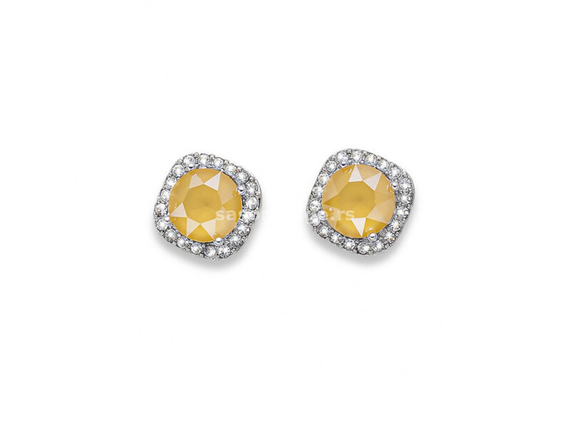 Ženske oliver weber precioso buttercup mindjuše sa swarovski Žutim kristalom ( 22866r.124 )