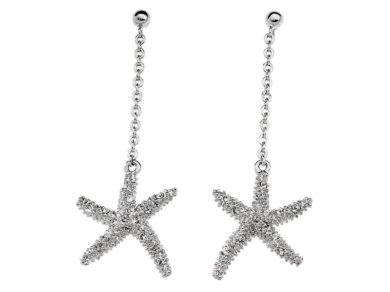 Ženske oliver weber starfish 2 crystal mindjuše sa swarovski belim kristalom ( 22148 )