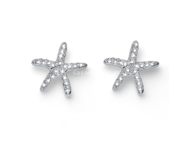 Ženske oliver weber starfish mindjuše sa swarovski belim kristalom ( 22740 )