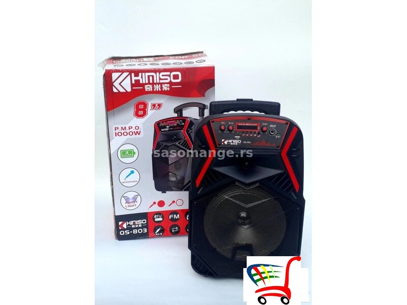 Zvučnik Bluetooth karaoke sa mikrofonom Kimiso QS-834 - Zvučnik Bluetooth karaoke sa mikrofonom K...